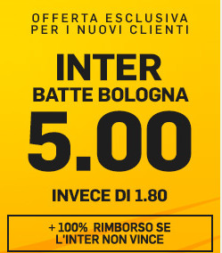 Inter vincente quota 